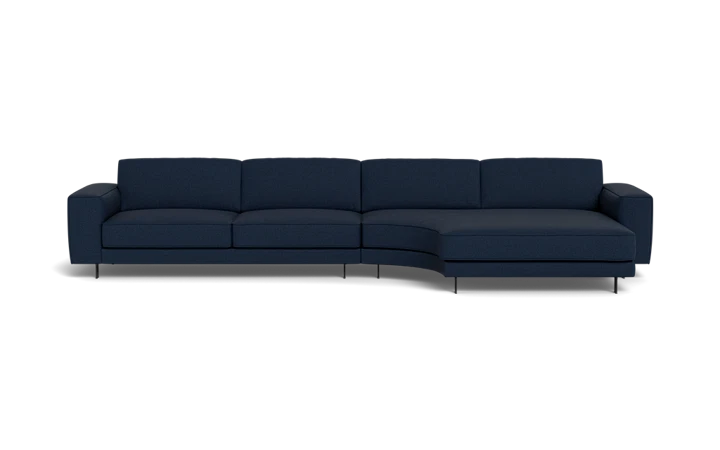 Samba Day sofa med rund chaiselong med Rio arm